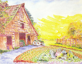 painting of Summer Run Farm